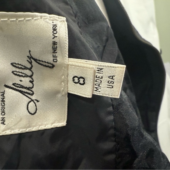 Milly Black Dress With Pink Accent Size 8 - Picture 2 of 10